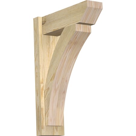 Ekena Millwork Thorton Slat Rough Sawn Outlooker, Douglas Fir, 6"W x 18"D x 26"H OUT06X18X26THR06RDF